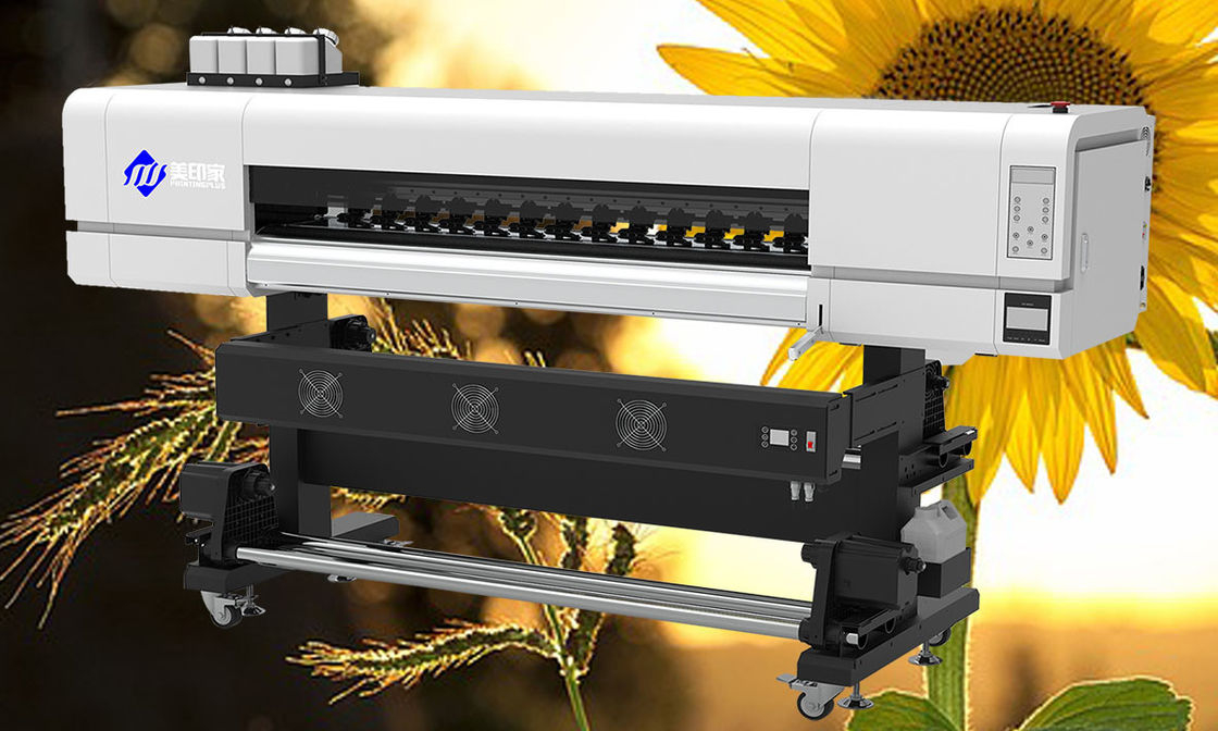 چاپگر سازگار با محیط زیست 1250MM با جوهر 8 رنگ طیف ضخامت رسانه 1.5mm تا 6mm