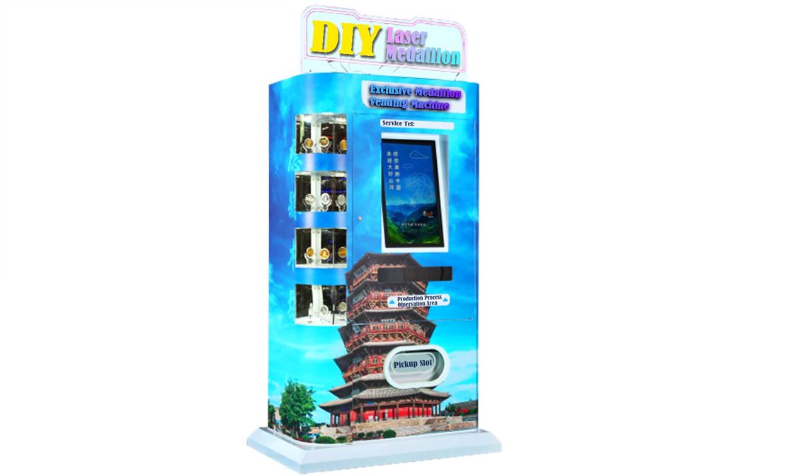 دستگاه فروش خودکار با اتصال 4G / WIFI / سیم و رنگ های سفارشی